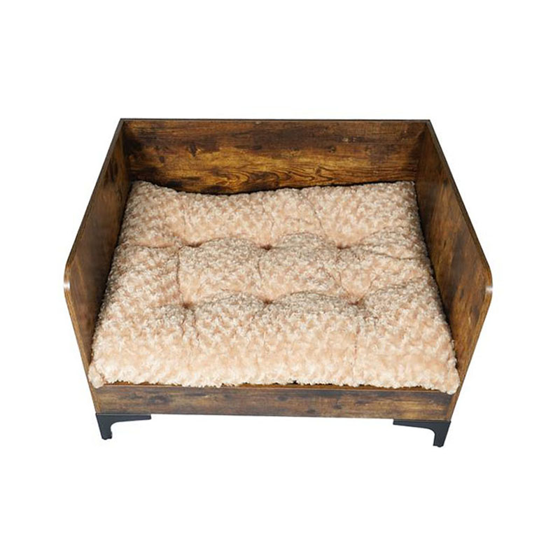 سرير الكلب الخشب الداخلي الحديث مع إطار سرير الكلب الخشب الداخلي الحديث مع إطار