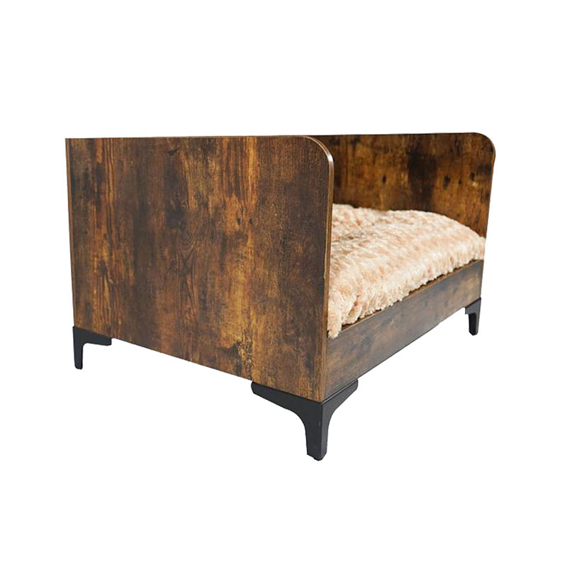 سرير الكلب الخشب الداخلي الحديث مع إطار سرير الكلب الخشب الداخلي الحديث مع إطار