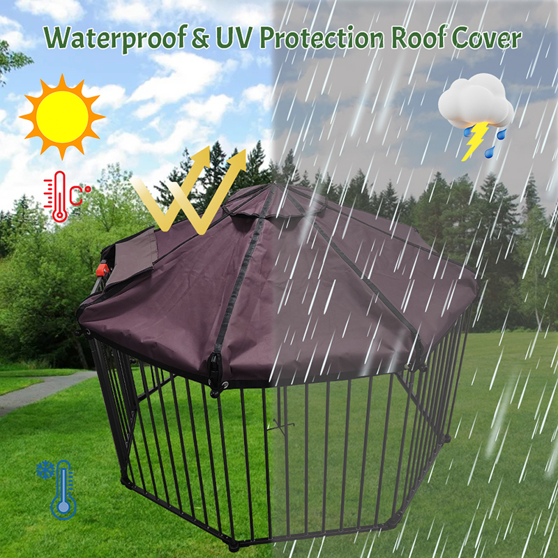قفص الكلب الشاق في الهواء الطلق مع غطاء مقاوم للماء قفص الكلب الشاق في الهواء الطلق مع غطاء مقاوم للماء