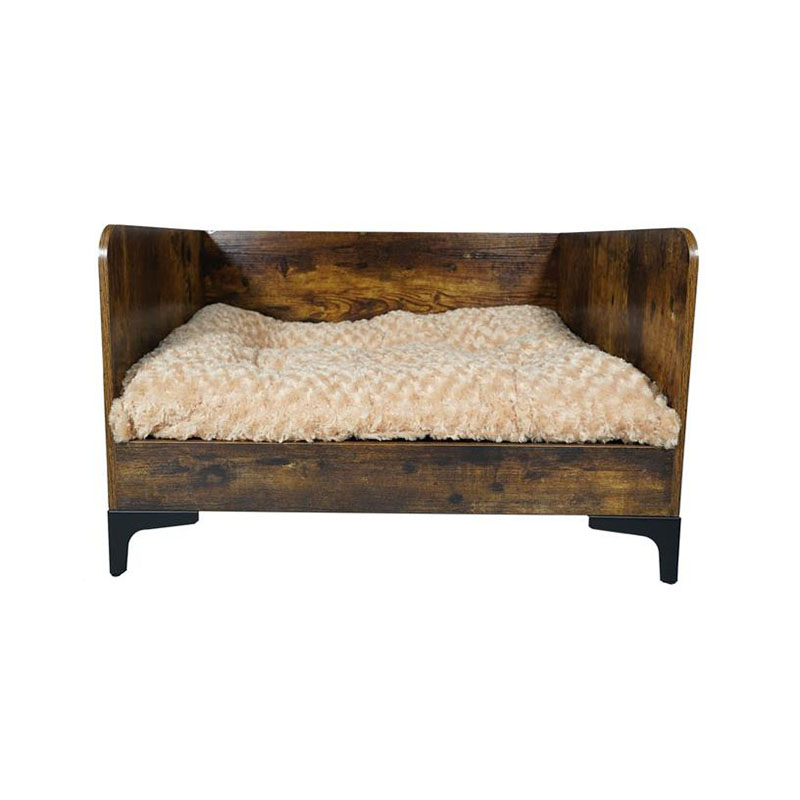 سرير الكلب الخشب الداخلي الحديث مع إطار