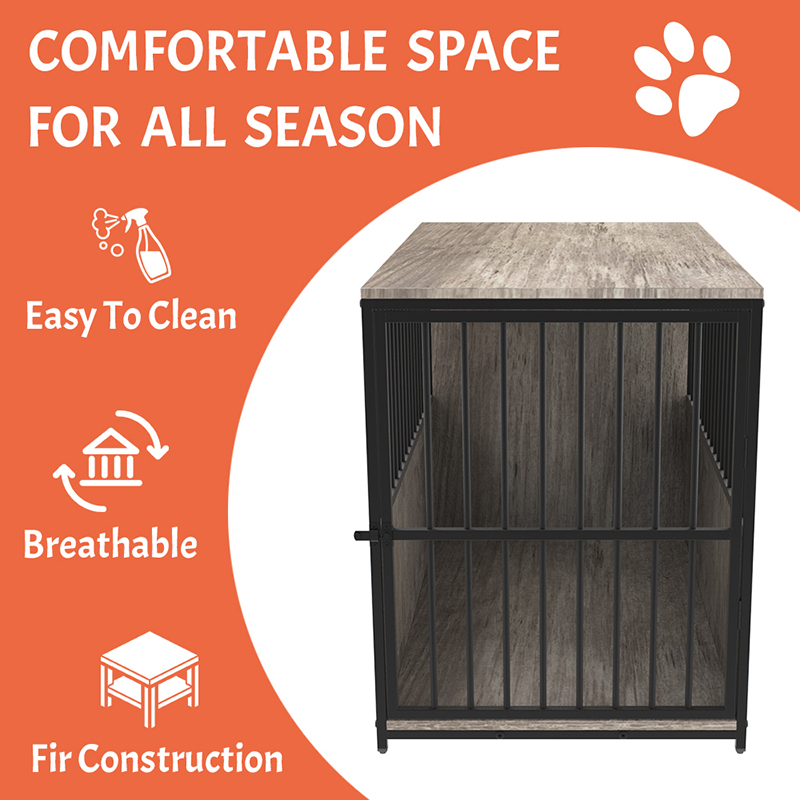 أقفاص الكلاب على غرار الأثاث المعدني الخشبي الداخلي أقفاص الكلاب على غرار الأثاث المعدني الخشبي الداخلي