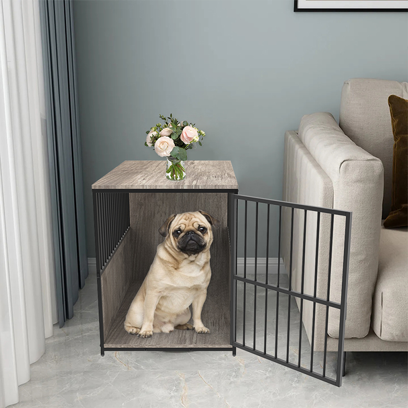 أقفاص الكلاب على غرار الأثاث المعدني الخشبي الداخلي أقفاص الكلاب على غرار الأثاث المعدني الخشبي الداخلي