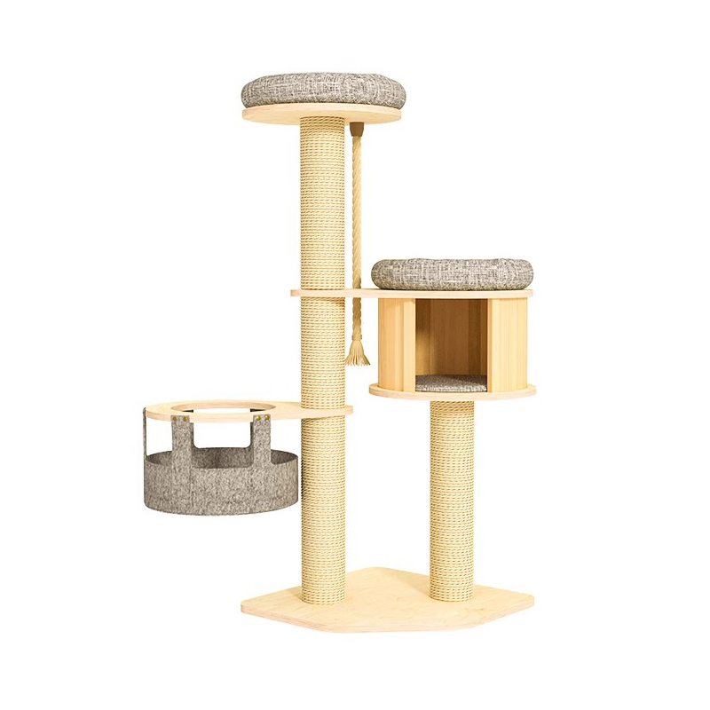 برج الشقة الخشبية الممتدة من الأرض إلى السقف