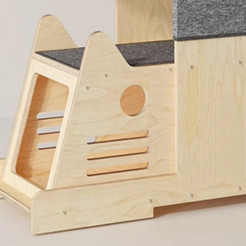 فيلا الخشبية الصلبة متعددة المستويات إطار شجرة القطة تسلق الأشجار فيلا الخشبية الصلبة متعددة المستويات إطار شجرة القطة تسلق الأشجار