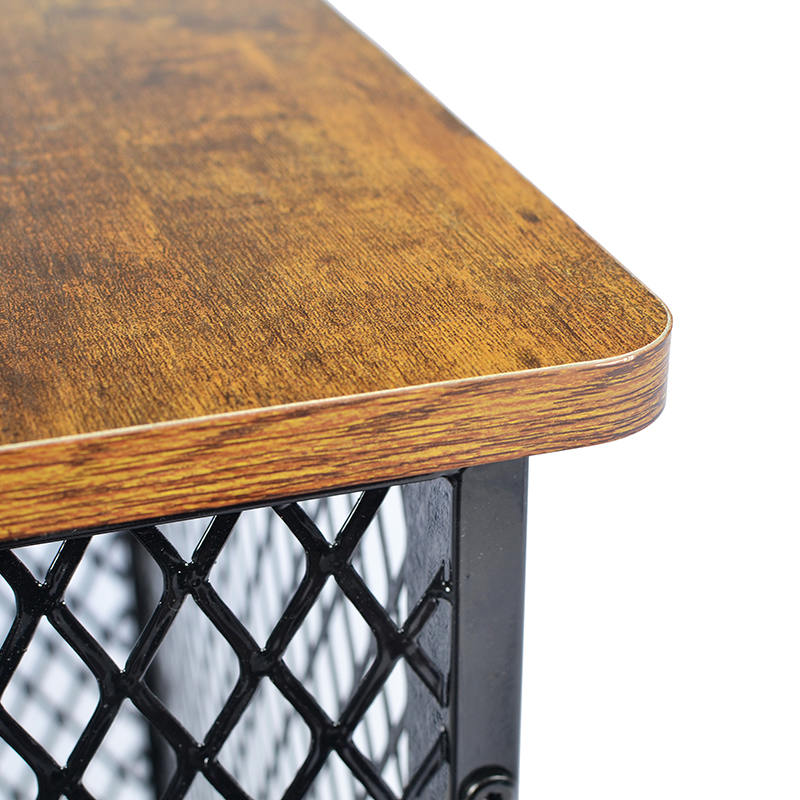 نمط الأثاث قفص كلب خشبي كبير مع عجلات ووسادة نمط الأثاث قفص كلب خشبي كبير مع عجلات ووسادة