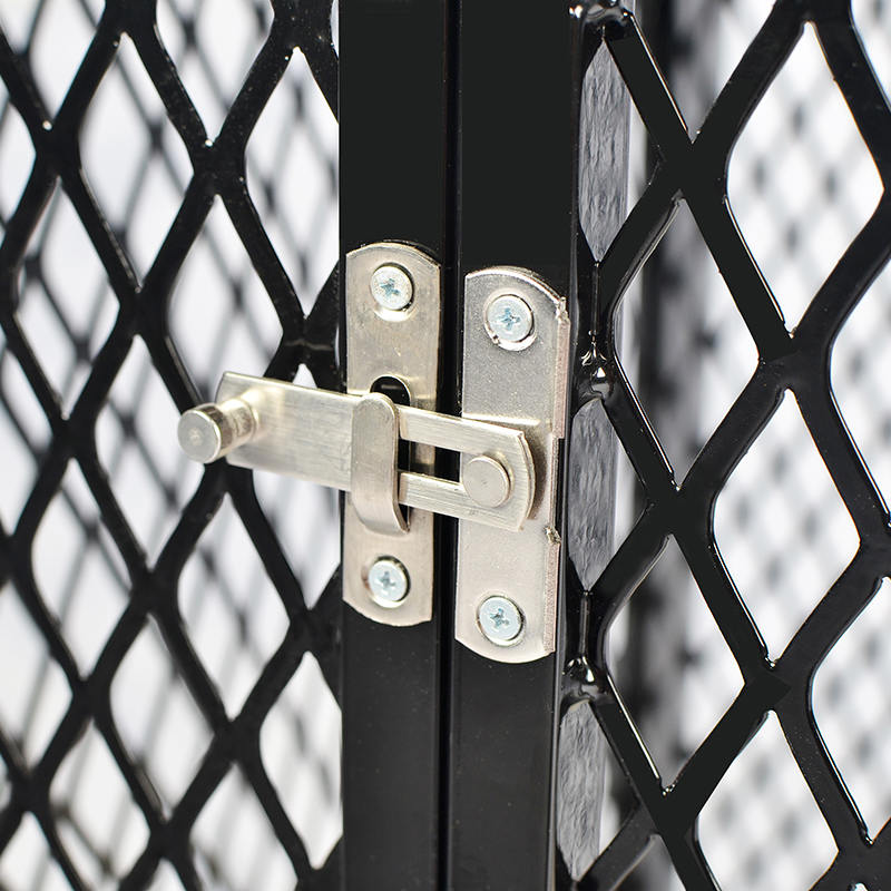 نمط الأثاث قفص كلب خشبي كبير مع عجلات ووسادة نمط الأثاث قفص كلب خشبي كبير مع عجلات ووسادة