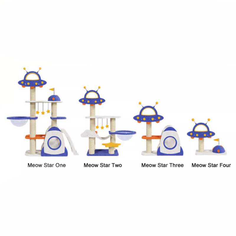 كبسولة الفضاء الزرقاء تسلق إطار الأشجار برج القطط للعب هريرة لعب لعبة كبسولة الفضاء الزرقاء تسلق إطار الأشجار برج القطط للعب هريرة لعب لعبة