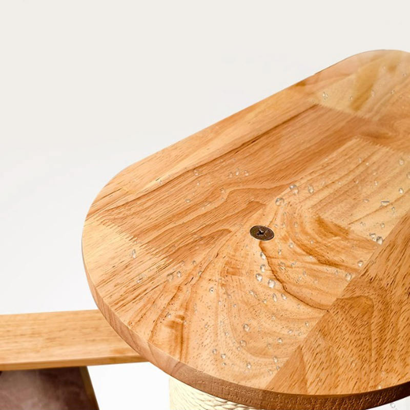 عيش الغراب شكل الشقة برج تسلق الخشب الإطار شجرة القطة الصلبة مع سلم عيش الغراب شكل الشقة برج تسلق الخشب الإطار شجرة القطة الصلبة مع سلم