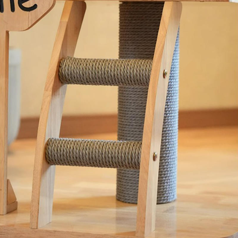 عيش الغراب شكل الشقة برج تسلق الخشب الإطار شجرة القطة الصلبة مع سلم عيش الغراب شكل الشقة برج تسلق الخشب الإطار شجرة القطة الصلبة مع سلم