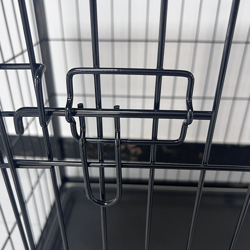 قفص كلب خشبي كبير مع صينية قابلة للإزالة قفص كلب خشبي كبير مع صينية قابلة للإزالة