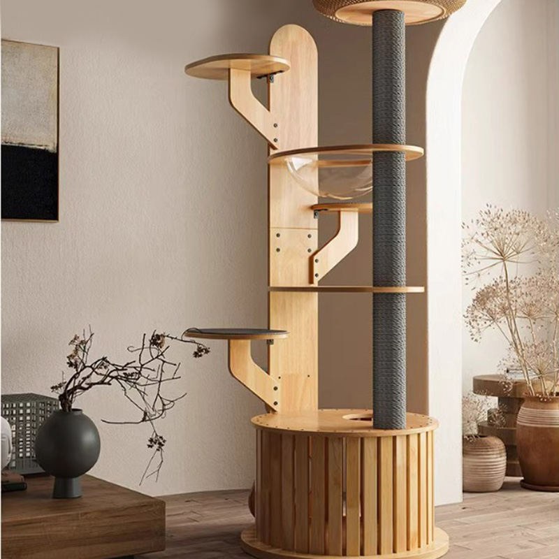 صبار شكل خشب تسلق الخشب شجرة القطة الصلبة مع كبسولة الفضاء صبار شكل خشب تسلق الخشب شجرة القطة الصلبة مع كبسولة الفضاء