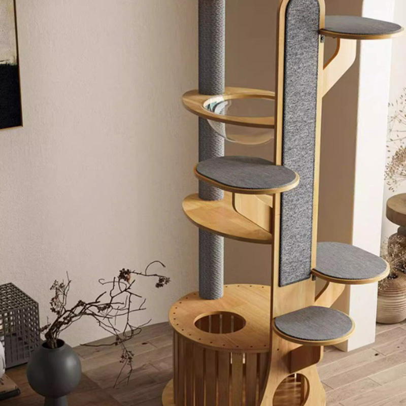 صبار شكل خشب تسلق الخشب شجرة القطة الصلبة مع كبسولة الفضاء صبار شكل خشب تسلق الخشب شجرة القطة الصلبة مع كبسولة الفضاء