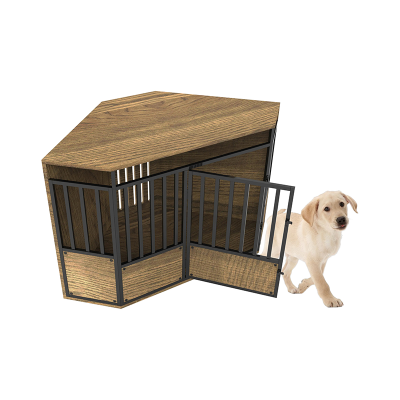 طاولة الزاوية الأثاث الداخلي قفص الكلب الخشبي الكبير طاولة الزاوية الأثاث الداخلي قفص الكلب الخشبي الكبير