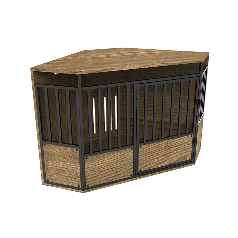 طاولة الزاوية الأثاث الداخلي قفص الكلب الخشبي الكبير طاولة الزاوية الأثاث الداخلي قفص الكلب الخشبي الكبير