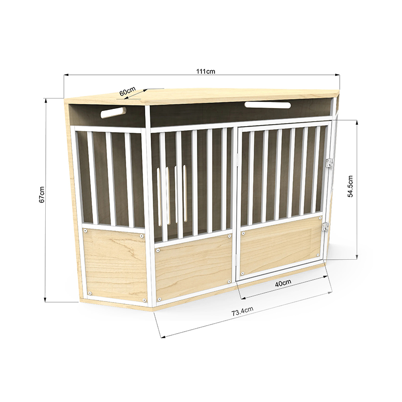 طاولة الزاوية الأثاث الداخلي قفص الكلب الخشبي الكبير طاولة الزاوية الأثاث الداخلي قفص الكلب الخشبي الكبير