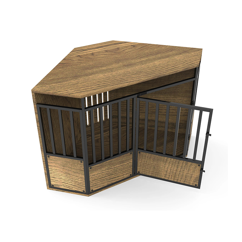 طاولة الزاوية الأثاث الداخلي قفص الكلب الخشبي الكبير طاولة الزاوية الأثاث الداخلي قفص الكلب الخشبي الكبير