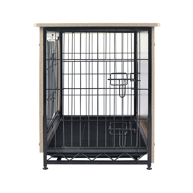 العاج الداخلي الأثاث الخشبي على غرار الكلب المعدني قفص الكلب العاج الداخلي الأثاث الخشبي على غرار الكلب المعدني قفص الكلب