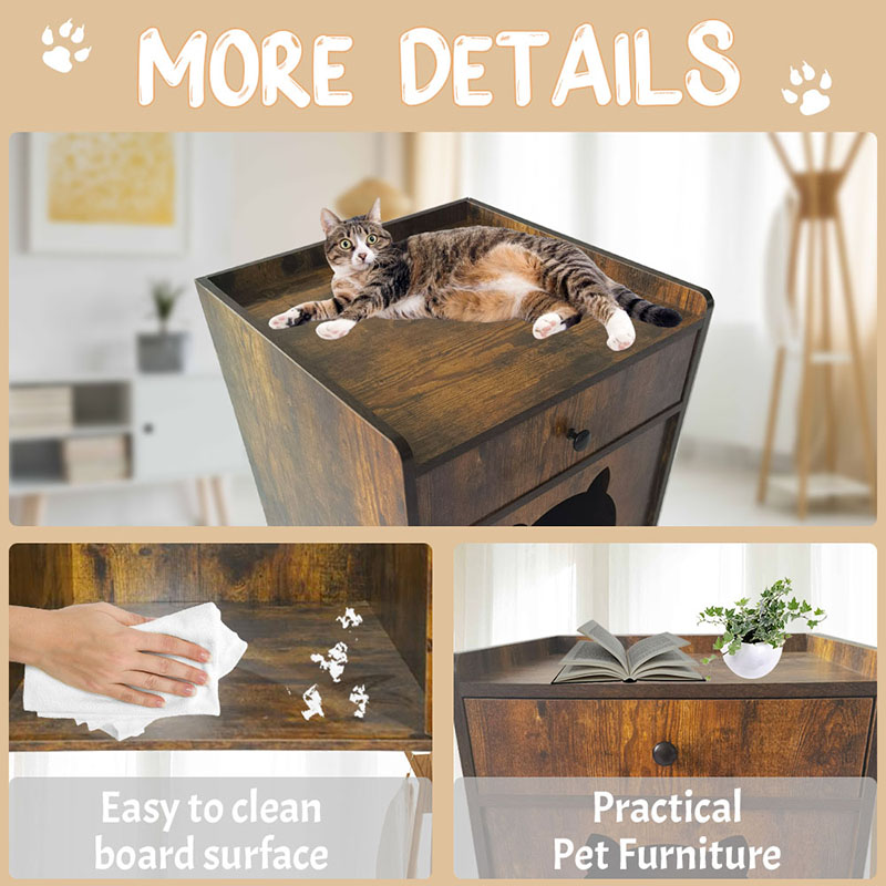 القطط على شكل تلفزيون القطط مع خزانة القمامة الدرج القطط على شكل تلفزيون القطط مع خزانة القمامة الدرج