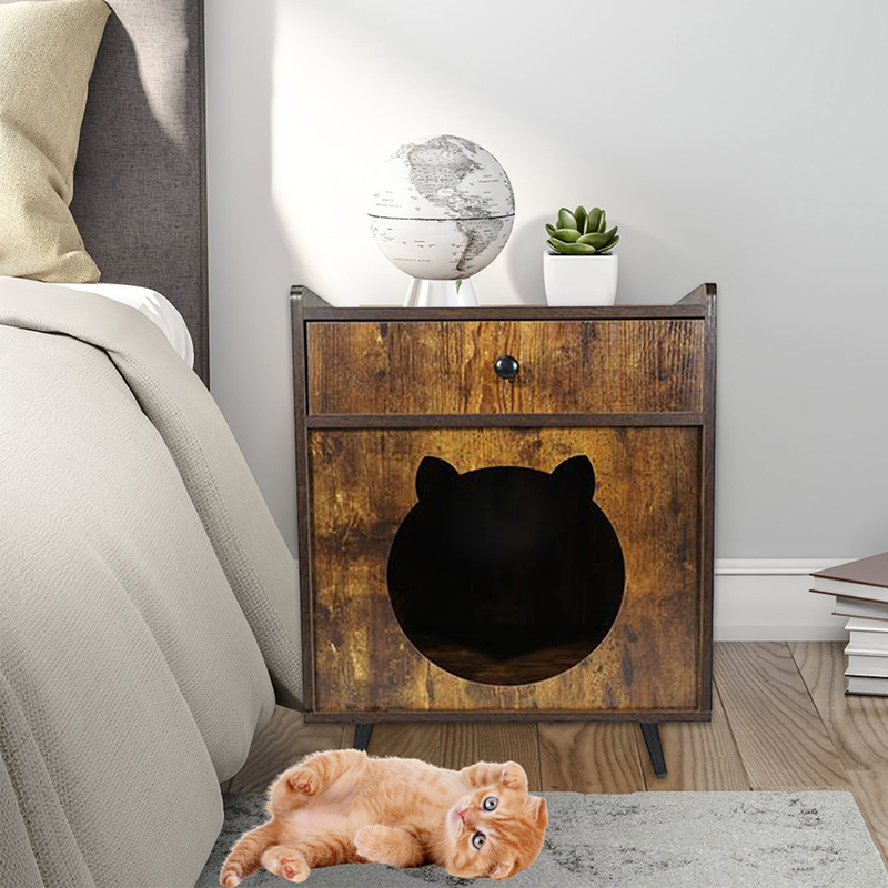 القطط على شكل تلفزيون القطط مع خزانة القمامة الدرج القطط على شكل تلفزيون القطط مع خزانة القمامة الدرج