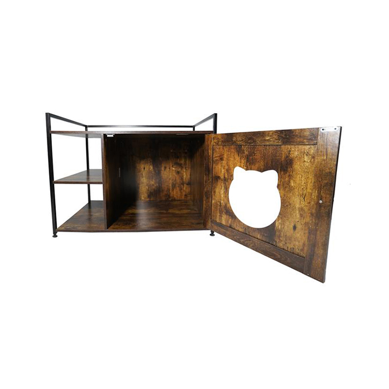 أسلوب الأثاث القطط قفص مع خزانة فضلات رف التخزين أسلوب الأثاث القطط قفص مع خزانة فضلات رف التخزين