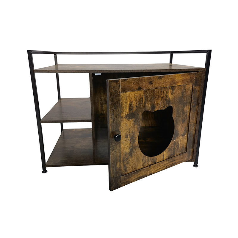 أسلوب الأثاث القطط قفص مع خزانة فضلات رف التخزين أسلوب الأثاث القطط قفص مع خزانة فضلات رف التخزين