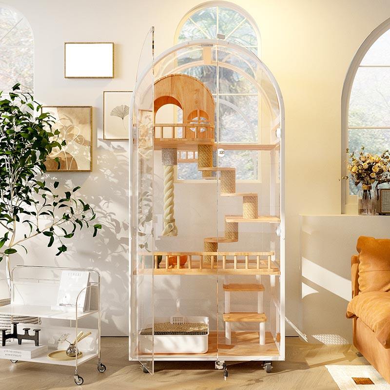 داخلي خشبي كات هاوس فندق بانورامي فيلا خزانة قفص القفص الصلبة قفص القفص داخلي خشبي كات هاوس فندق بانورامي فيلا خزانة قفص القفص الصلبة قفص القفص