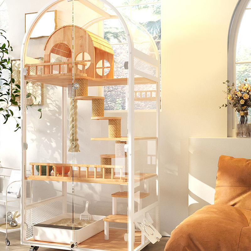 داخلي خشبي كات هاوس فندق بانورامي فيلا خزانة قفص القفص الصلبة قفص القفص داخلي خشبي كات هاوس فندق بانورامي فيلا خزانة قفص القفص الصلبة قفص القفص