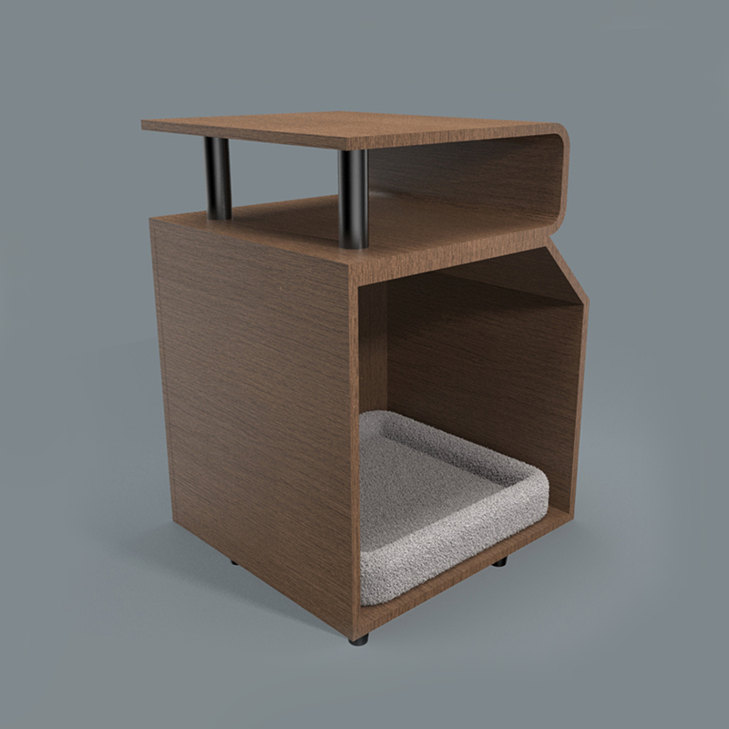 سرير قطة خشبي أليف سرير مع لوحة الخدش سرير قطة خشبي أليف سرير مع لوحة الخدش