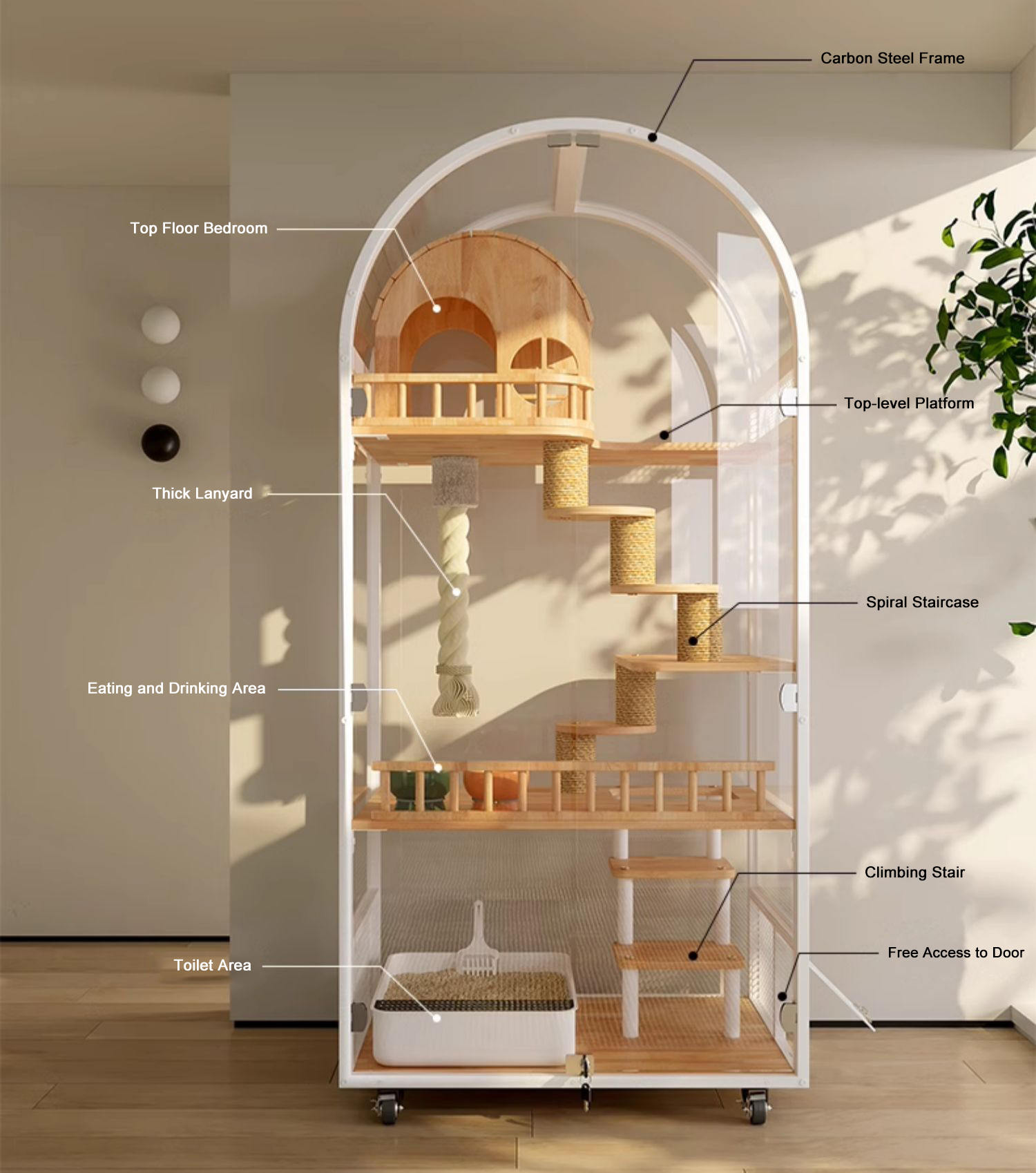 داخلي خشبي كات هاوس فندق بانورامي فيلا خزانة قفص القفص الصلبة قفص القفص داخلي خشبي كات هاوس فندق بانورامي فيلا خزانة قفص القفص الصلبة قفص القفص