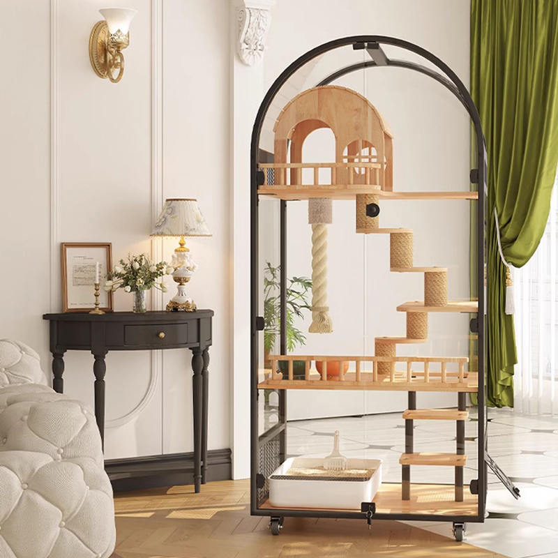 داخلي خشبي كات هاوس فندق بانورامي فيلا خزانة قفص القفص الصلبة قفص القفص داخلي خشبي كات هاوس فندق بانورامي فيلا خزانة قفص القفص الصلبة قفص القفص