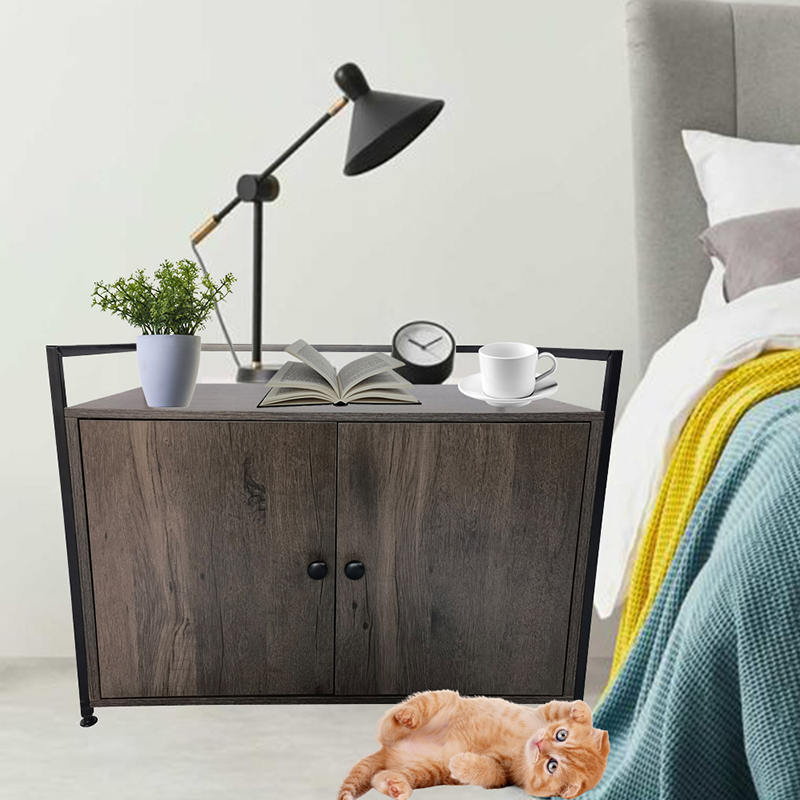 خزانة القمامة الداخلية مع طاولة جانبية للأثاث المقسم خزانة القمامة الداخلية مع طاولة جانبية للأثاث المقسم