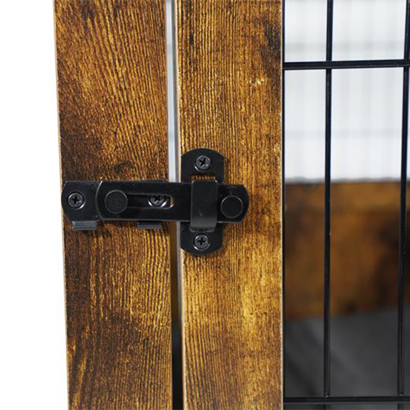 نمط الأثاث قفص كلب معدني خشبي للحيوانات الصغيرة نمط الأثاث قفص كلب معدني خشبي للحيوانات الصغيرة