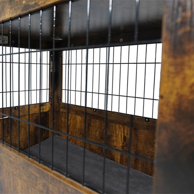 نمط الأثاث قفص كلب معدني خشبي للحيوانات الصغيرة نمط الأثاث قفص كلب معدني خشبي للحيوانات الصغيرة