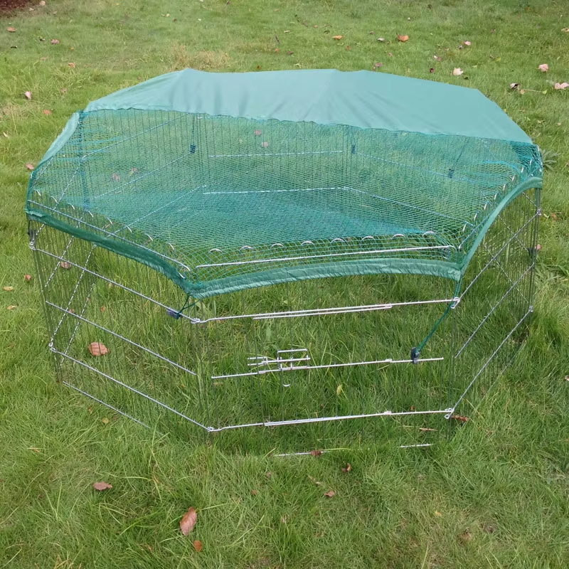 سلك قابل للطي في الهواء الطلق دولة الكلب المعدني مع الغطاء العلوي سلك قابل للطي في الهواء الطلق دولة الكلب المعدني مع الغطاء العلوي