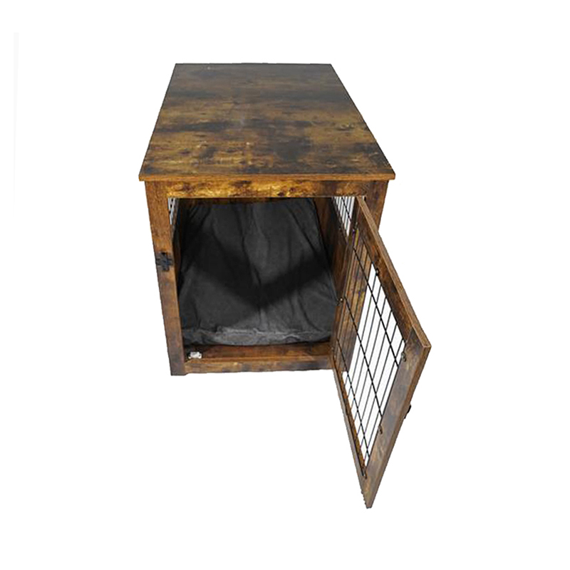 نمط الأثاث قفص كلب معدني خشبي للحيوانات الصغيرة نمط الأثاث قفص كلب معدني خشبي للحيوانات الصغيرة